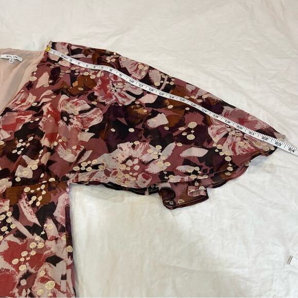 BTFL-Life Nordstrom Ischia Floral Print Mini Dress size S - Picture 11 of 16
